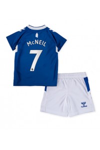 Everton Dwight McNeil #7 Babyklær Hjemme Fotballdrakt til barn 2022-23 Korte ermer (+ Korte bukser)